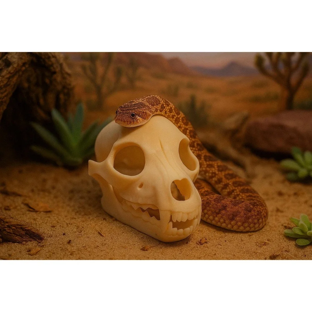 Dog Skull Hide, Reptile enrichment,‎ Tank Decor